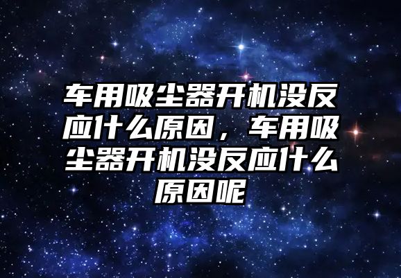 車用吸塵器開機沒反應什么原因，車用吸塵器開機沒反應什么原因呢